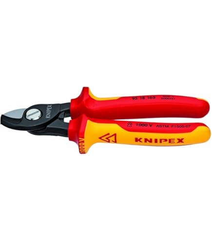KNIPEX - 95 18 200 SBA Tools - Cable Shears, Twin Cutting Edge